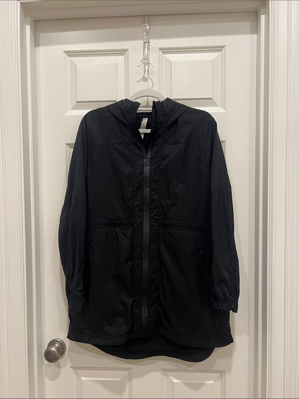 lululemon Black Hooded Windbreaker Jacket